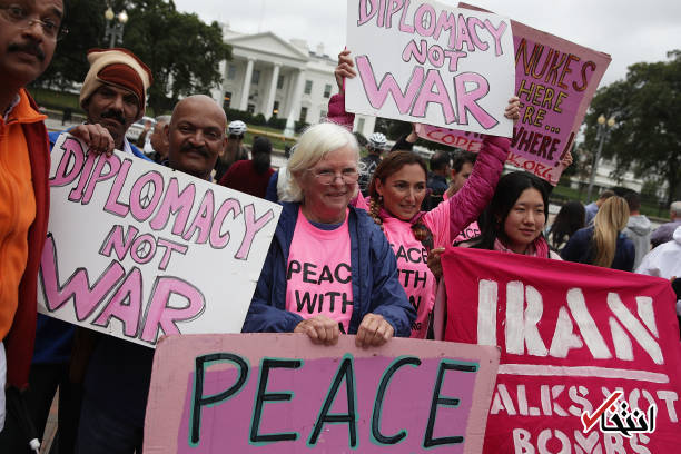 تصاویر : تجمع حمایت از برجام مقابل کاخ سفید