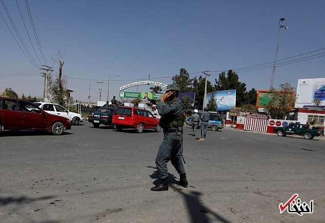 عکس/ حمله راکتی به فرودگاه کابل همزمان با سفر وزیر دفاع آمریکا