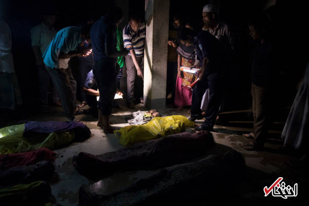 تصاویر : غرق شدن آوارگان مسلمان روهینگیا در دریا