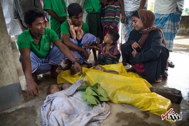 تصاویر : وداع سوزناک با کودکان روهینگیایی غرق شده