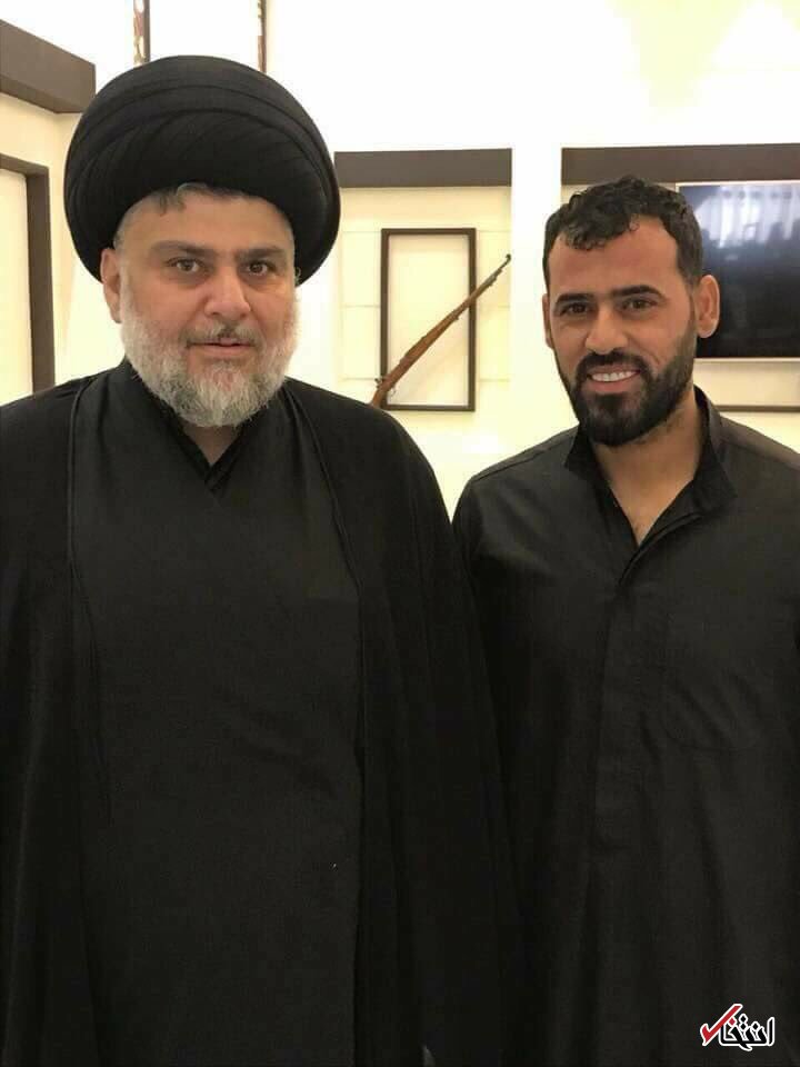 عکس/ حضور مقتدی صدر در منزل آقای گل سابق فوتبال ایران