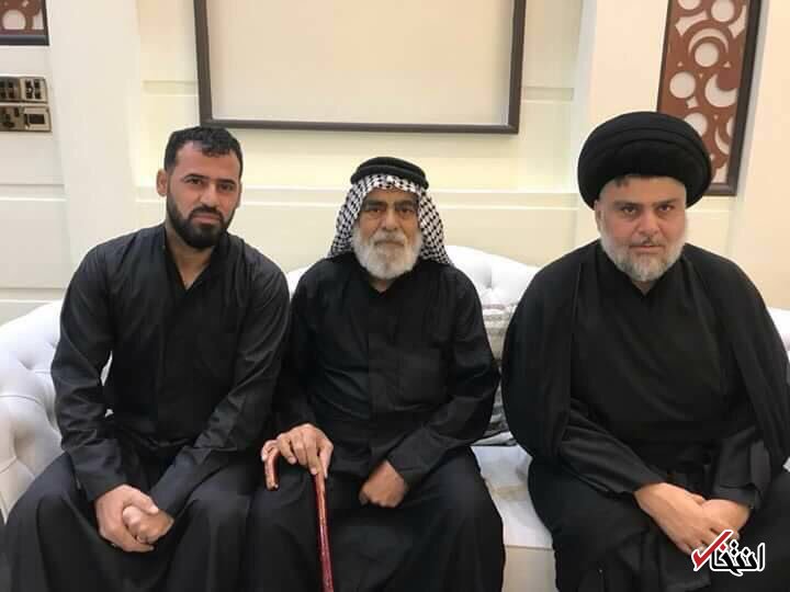 عکس/ حضور مقتدی صدر در منزل آقای گل سابق فوتبال ایران