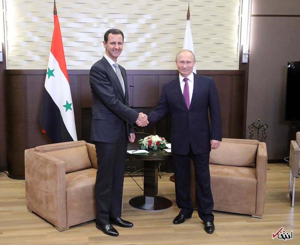 عکس/ دیدار بشار اسد با ولادیمیر پوتین