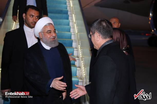 تصاویر : ورود رییس جمهور روحانی به آنکارا