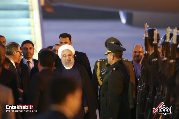 تصاویر : ورود رییس جمهور روحانی به آنکارا
