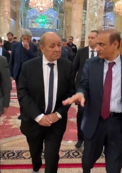 Ø¹Ú©Ø³/ ÙØ²ÛØ± Ø®Ø§Ø±Ø¬Ù ÙØ±Ø§ÙØ³Ù Ø¯Ø± Ø­Ø±Ù Ø­Ø¶Ø±Øª Ø¹ÙÛ(Ø¹)