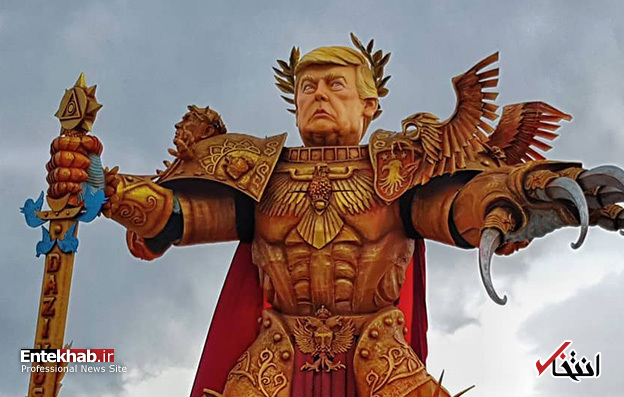 عکس/ آدمک ترامپ در کارناوال ویارجو