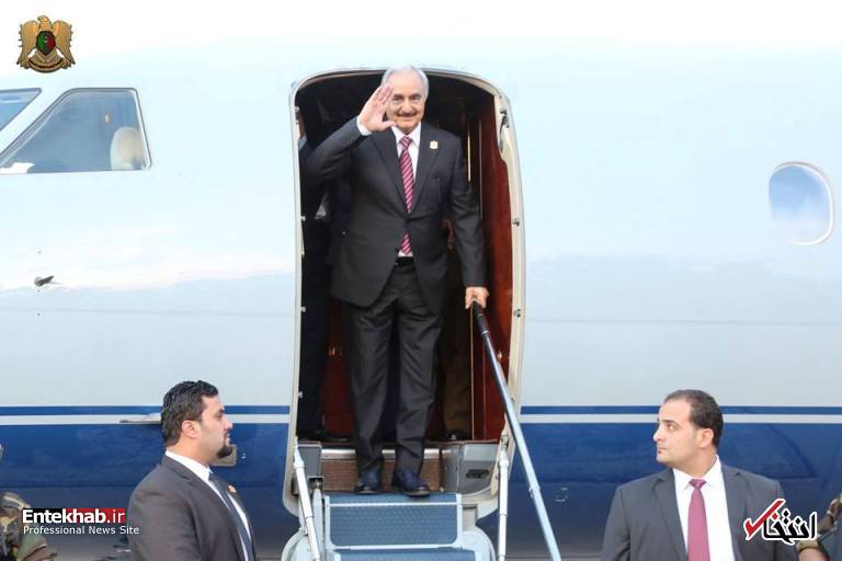 عکس/ بازگشت خلیفه حفتر به لیبی