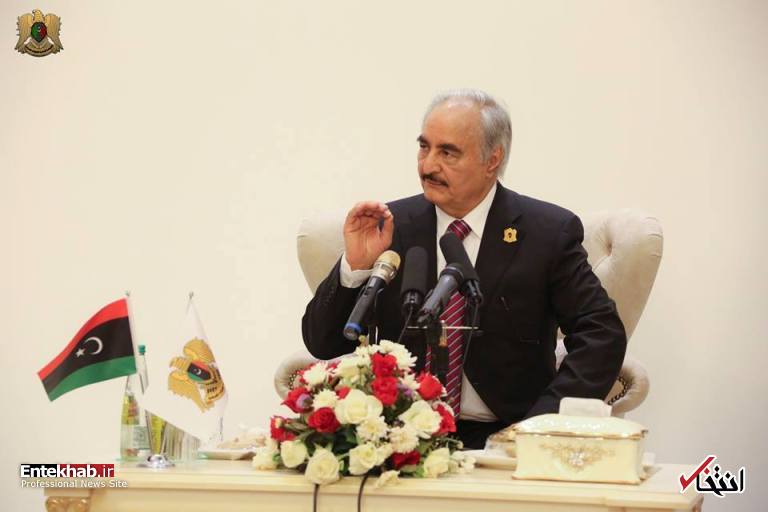 عکس/ بازگشت خلیفه حفتر به لیبی