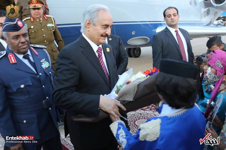 عکس/ بازگشت خلیفه حفتر به لیبی