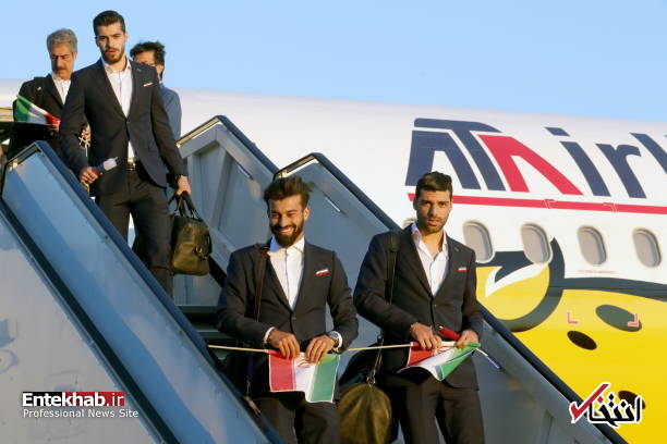 تصاویر : ورود ملی پوشان فوتبال ایران به مسکو