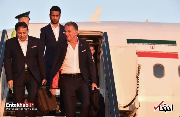 تصاویر : ورود ملی پوشان فوتبال ایران به مسکو