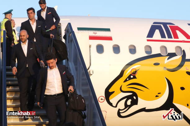 تصاویر : ورود ملی پوشان فوتبال ایران به مسکو