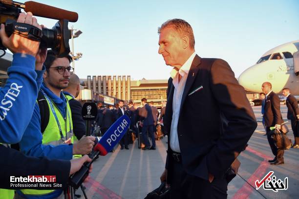 تصاویر : ورود ملی پوشان فوتبال ایران به مسکو