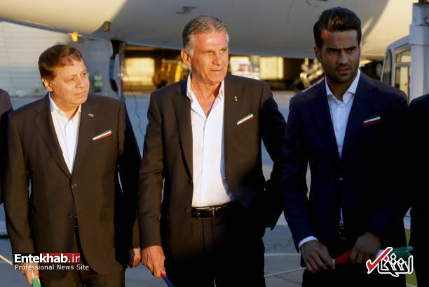 تصاویر : ورود ملی پوشان فوتبال ایران به مسکو