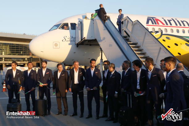 تصاویر : ورود ملی پوشان فوتبال ایران به مسکو