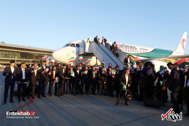 تصاویر : ورود ملی پوشان فوتبال ایران به مسکو