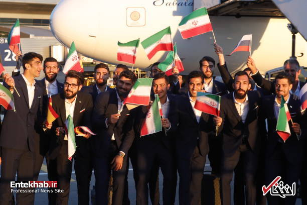 تصاویر : ورود ملی پوشان فوتبال ایران به مسکو
