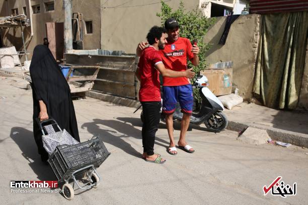 عکس/ فوتبالیست عراقی بدل محمد صلاح