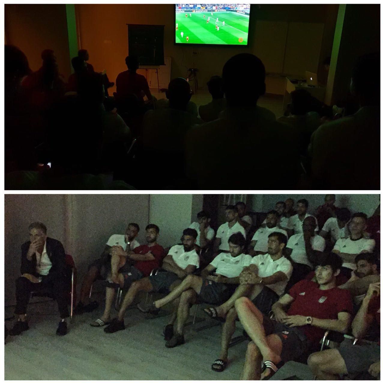 شاگردان کی‌روش مشغول تماشای فینال لیگ قهرمانان اروپا+عکس