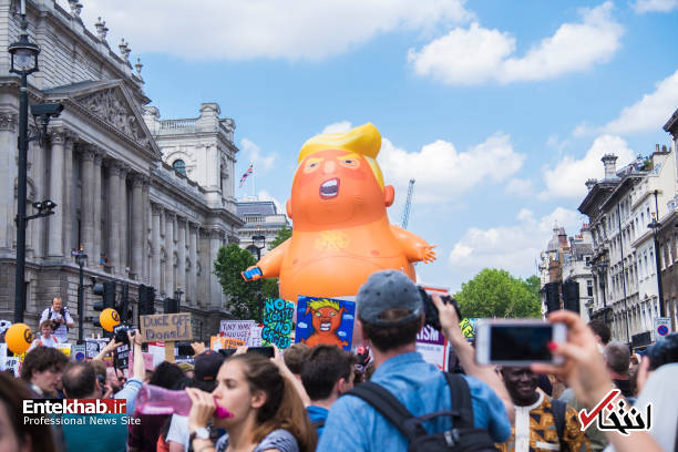 عکس/ ترامپ کودک عصبانی