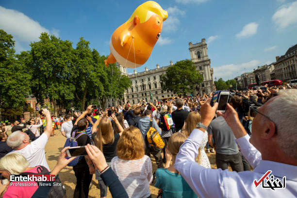 عکس/ ترامپ کودک عصبانی