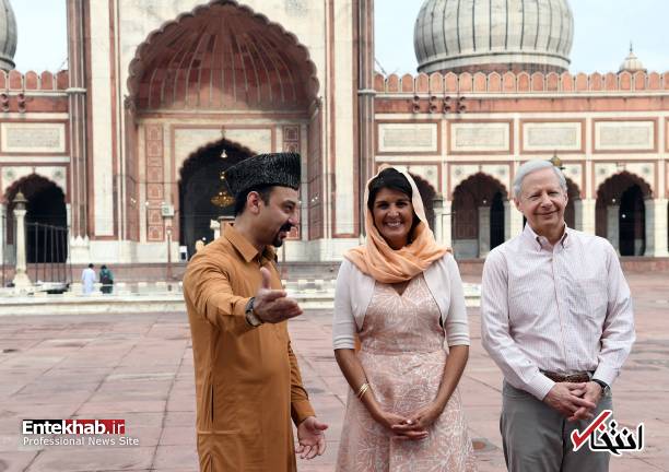 تصاویر : گشت و گذار نیکی هیلی در هند