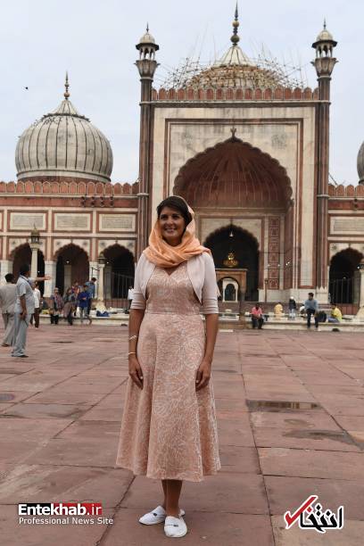 تصاویر : گشت و گذار نیکی هیلی در هند