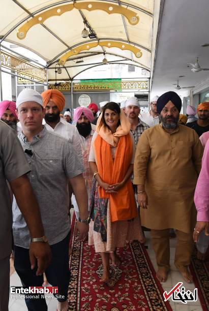 تصاویر : گشت و گذار نیکی هیلی در هند