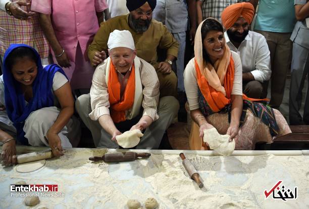 تصاویر : گشت و گذار نیکی هیلی در هند