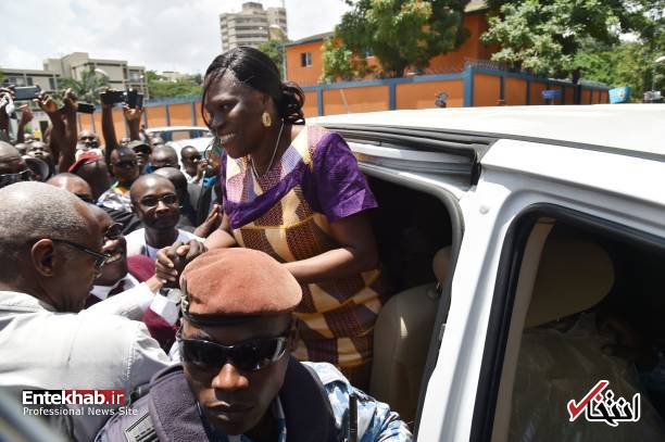 تصاویر : آزادی بانوی اول سابق ساحل عاج از زندان