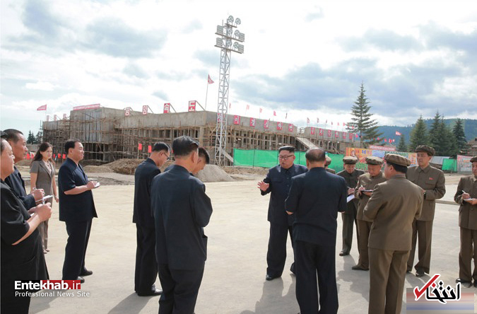 تصاویر : رهبر کره شمالی و همسرش در سرزمین پدری