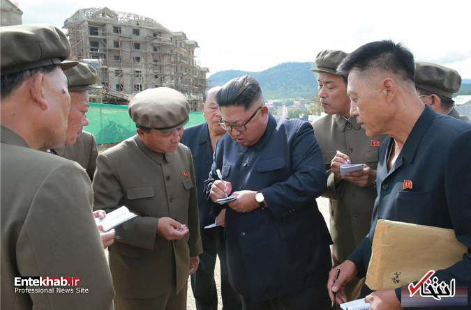 تصاویر : رهبر کره شمالی و همسرش در سرزمین پدری