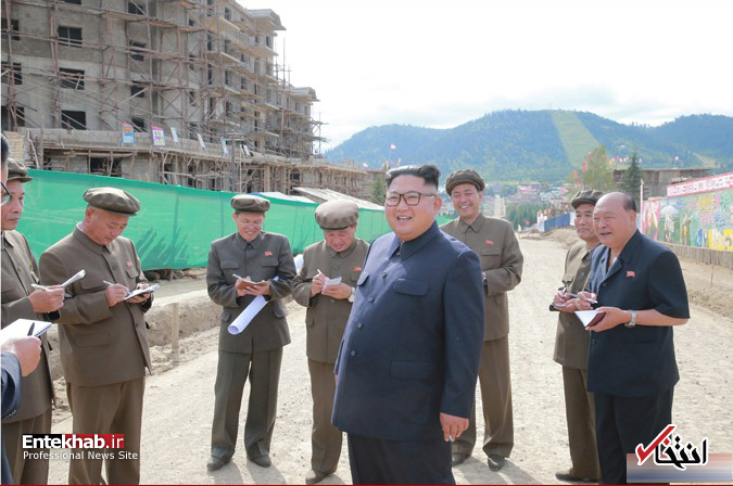 تصاویر : رهبر کره شمالی و همسرش در سرزمین پدری