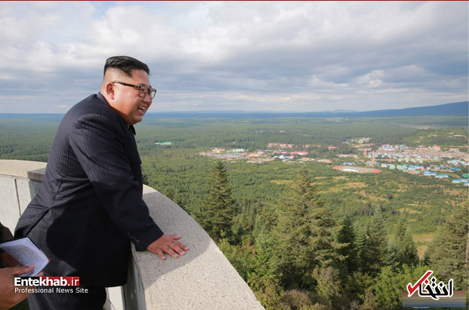 تصاویر : رهبر کره شمالی و همسرش در سرزمین پدری