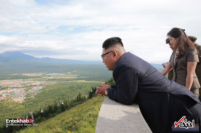 تصاویر : رهبر کره شمالی و همسرش در سرزمین پدری