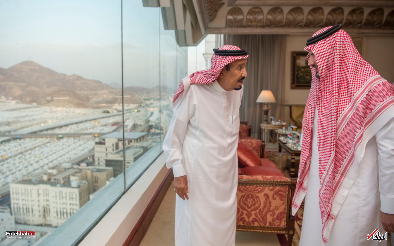 عکس/ پادشاه عربستان به منا رفت