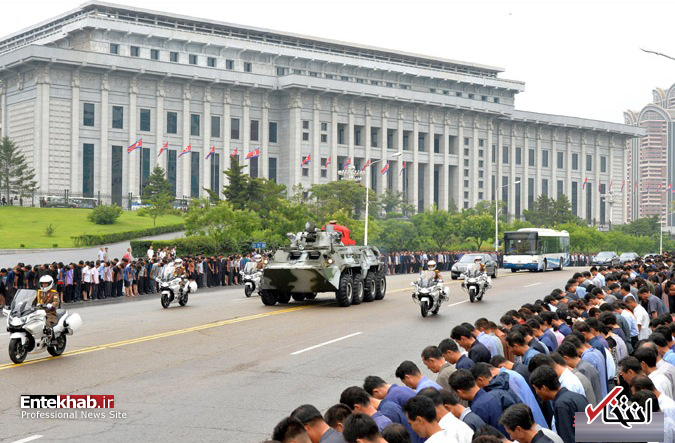 تصاویر : کیم جونگ اون در مراسم تشییع