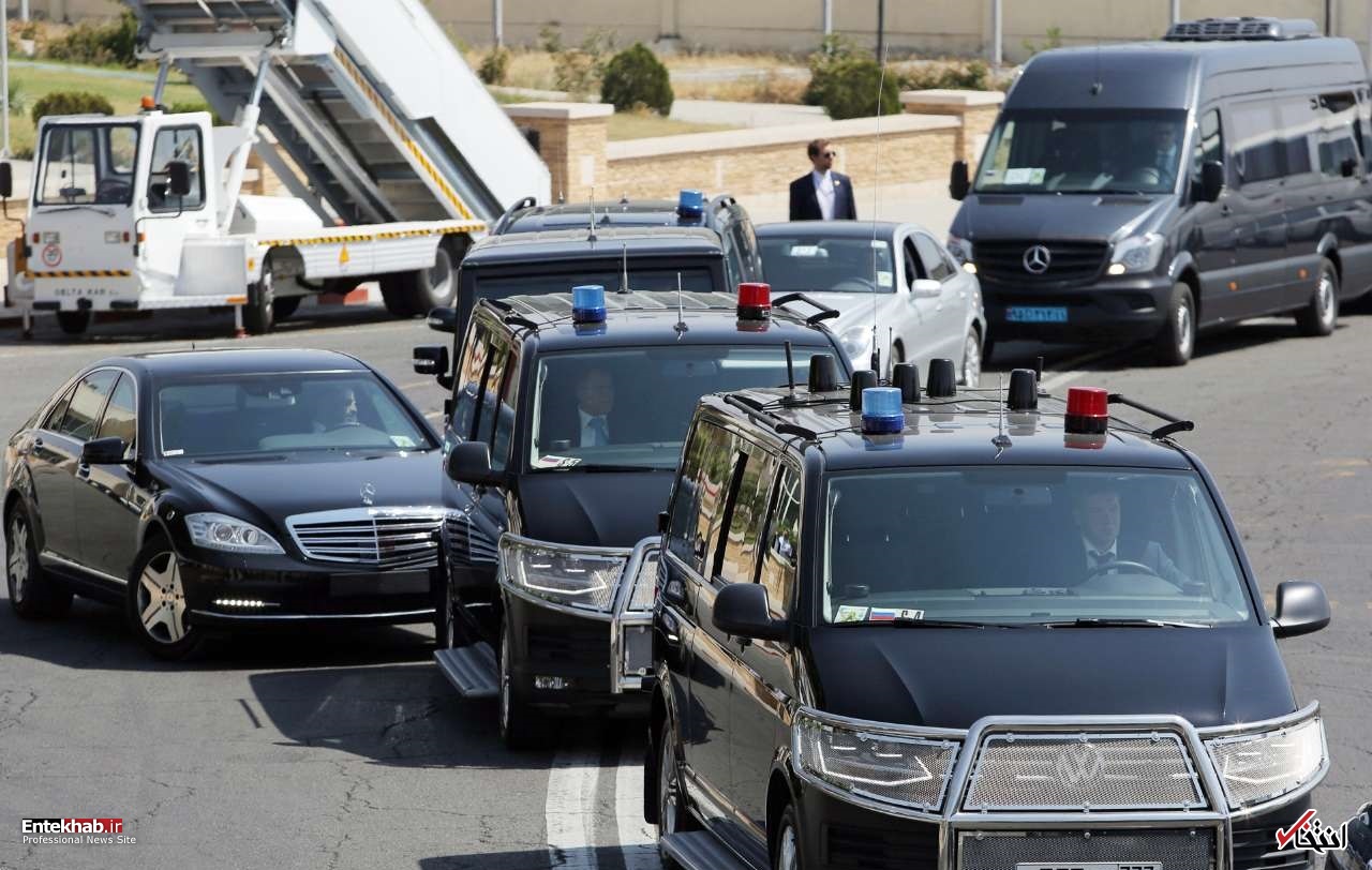 عکس/ اسکورت خودروی حامل پوتین پس از ورود به تهران
