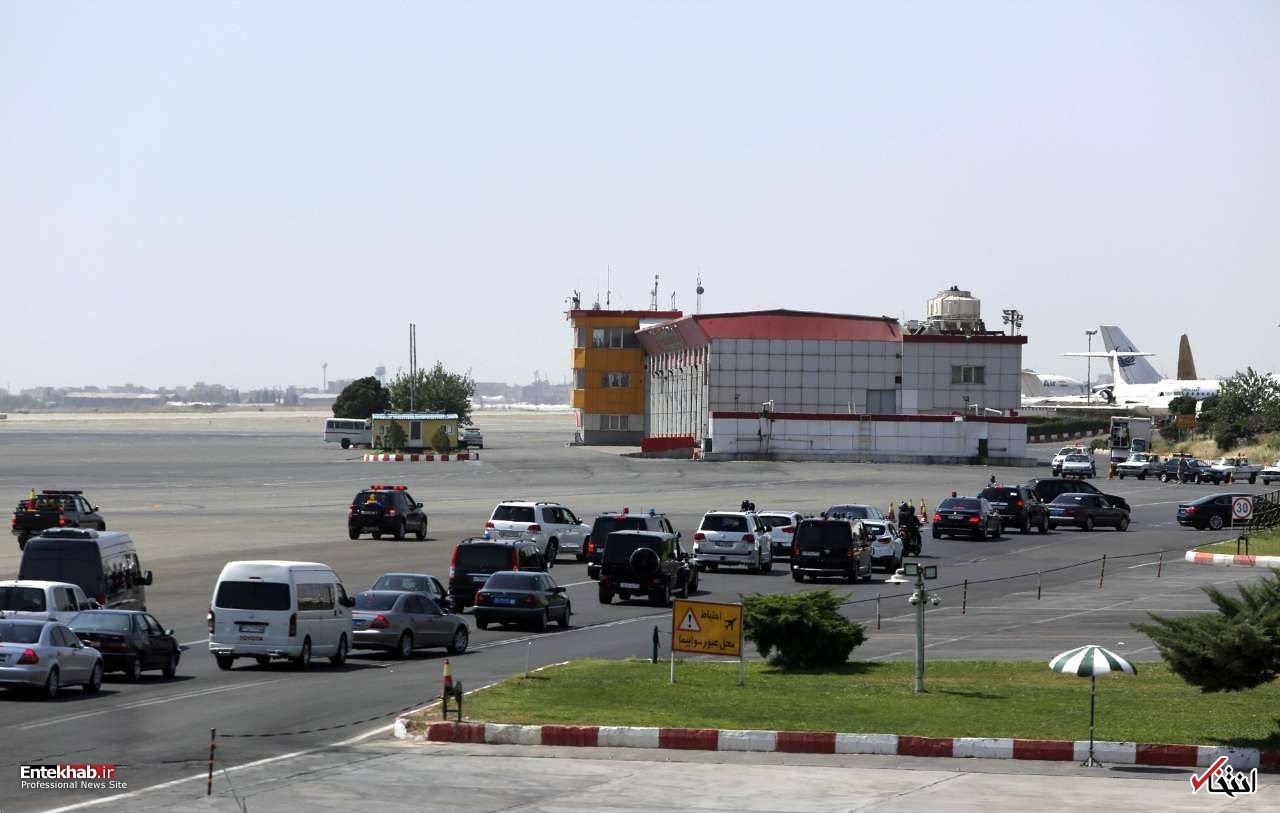 عکس/ اسکورت خودروی حامل پوتین پس از ورود به تهران