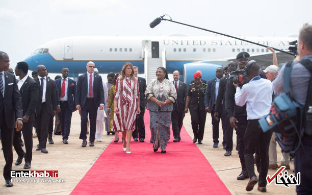 تصاویر : سفر بدون ترامپ ملانیا به غنا