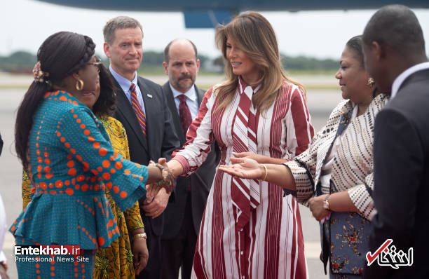 تصاویر : سفر بدون ترامپ ملانیا به غنا