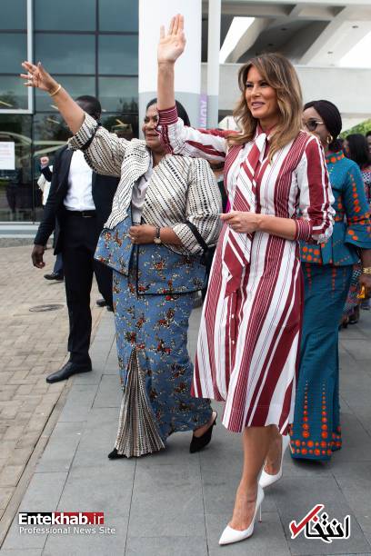 تصاویر : سفر بدون ترامپ ملانیا به غنا