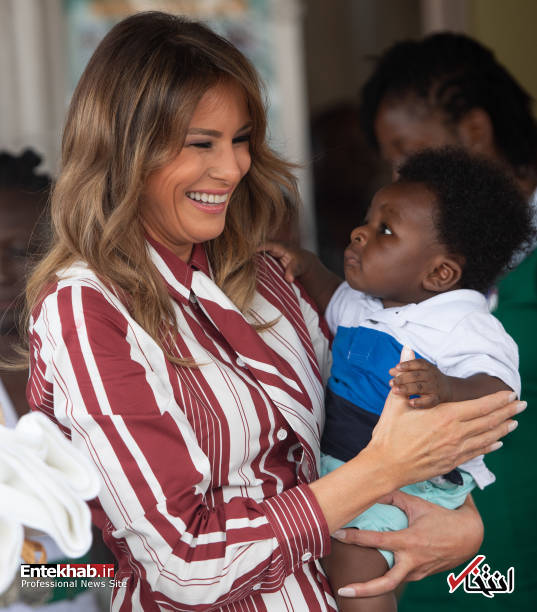 تصاویر : سفر بدون ترامپ ملانیا به غنا