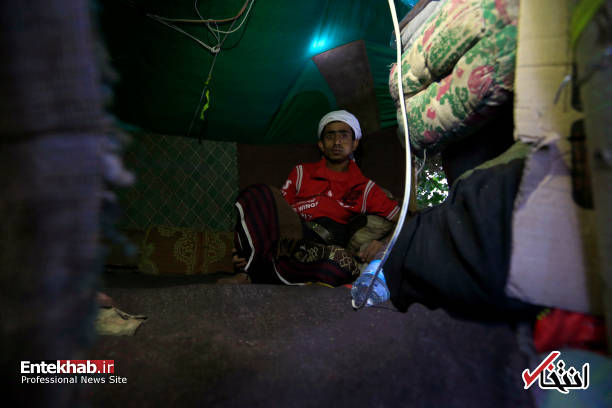 عکس/ زندگی مرد یمنی روی درخت