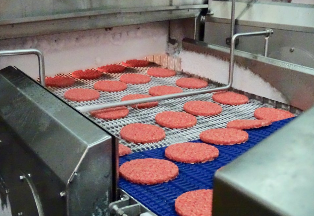 خط تولید همبرگر