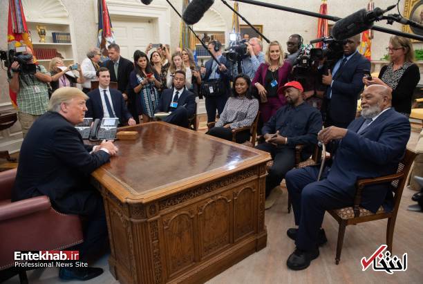 تصاویر : دیدار همسر کیم کارداشیان با دونالد ترامپ