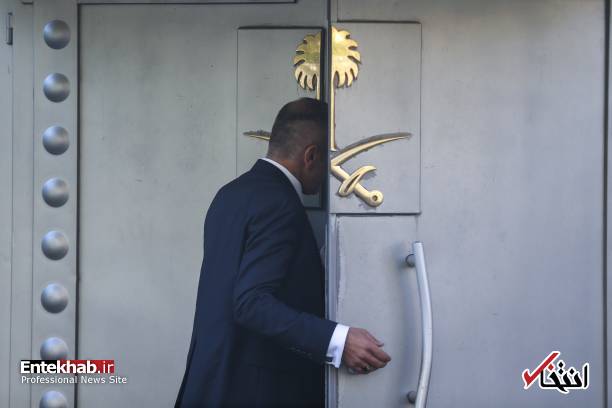 عکس/ شمشیرهای روی درب ورودی کنسولگری عربستان خبرساز شد