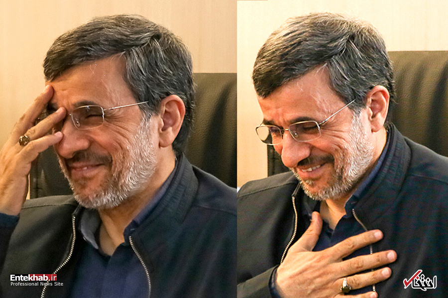 عکس/ حرکات احمدی نژاد در جلسه امروز مجمع تشخیص