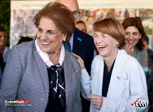 تصاویر : لحظات شاد همسر رئیس جمهور آلمان در میان آوارگان فلسطینی